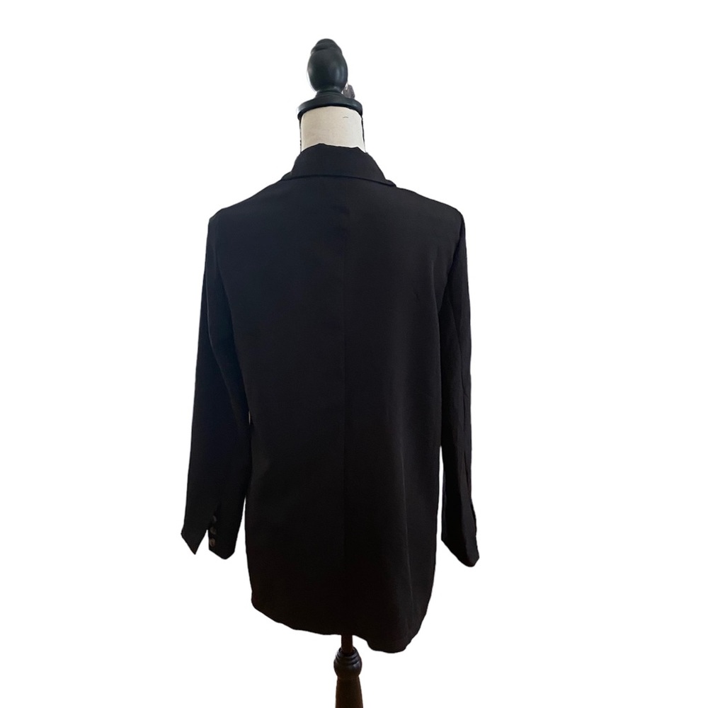 Oversized Double Button Blazer and Mini Skirt Set - Picture 2 of 5